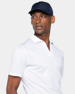Blue Baseball Cap in Linen Silk | Filatori