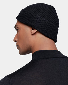 Black Beanie in Cashmere Silk | Filatori