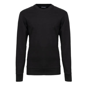 Black Crewneck sweatshirt in double jersey Compact Cotton | Filatori