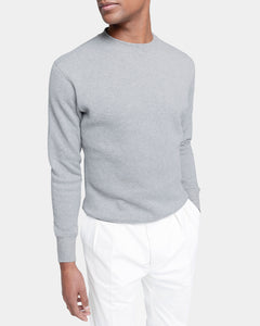 Grey Crewneck sweatshirt in Cotton Cashmere | Filatori