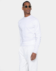 White Crewneck sweatshirt in double jersey Compact Cotton | Filatori