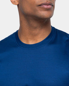 Blue Marine Short Sleeve T-Shirt 100% Egyptian Cotton | Filatori 