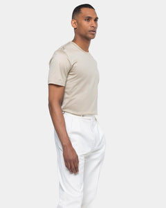 Sand Short Sleeve T-Shirt 100% Egyptian Cotton | Filatori 