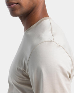 Sand Long Sleeved T-Shirt 100% Egyptian Cotton | Filatori 