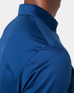 Blue Marine Long Sleeve Half Zip Polo 100% Egyptian Cotton | Filatori