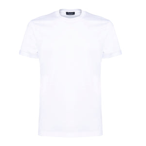 White Short Sleeve T-Shirt 100% Ultra-fine Supima Cotton | Filatori 