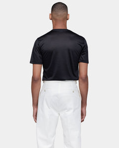 Black Tech Short Sleeve T-Shirt Extrafine Merino Wool | Filatori 