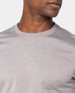 T shirt manica lunga soft tinta unita Sabbia Melange Seta Cotone | Filatori