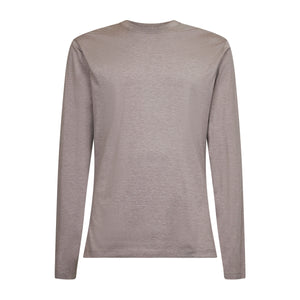 T shirt manica lunga soft tinta unita Sabbia Melange Seta Cotone | Filatori
