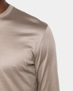 T shirt manica lunga tinta unita Talpa 100% Cotone egiziano | Filatori