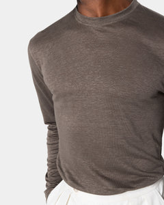 T shirt manica lunga tinta unita Talpa 100% Masters of Linen | Filatori
